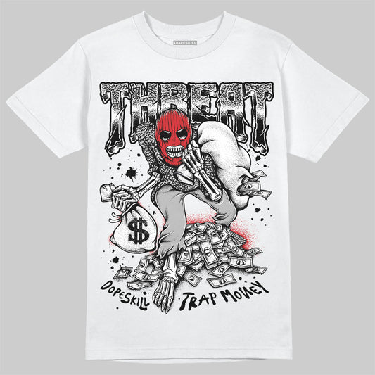 Jordan 3 OG “Black Cement” DopeSkill T-Shirt Threat Graphic Streetwear - White