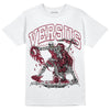 Jordan 1 Retro High '85 OG Metallic Burgundy DopeSkill T-Shirt VERSUS Graphic Streetwear - WHite 