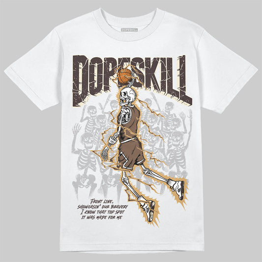 Jordan 5 “Earth/Metallic Gold” DopeSkill T-Shirt Thunder Dunk Garaphic Streetwear - White 