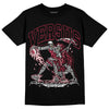 Jordan 1 Retro High '85 OG Metallic Burgundy DopeSkill T-Shirt VERSUS Graphic Streetwear - black