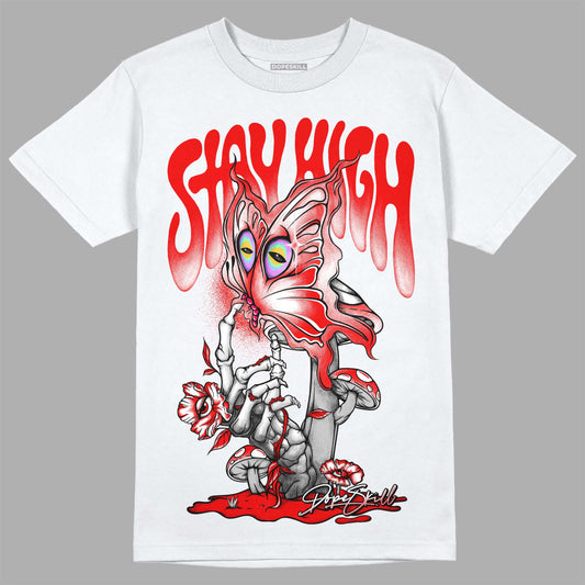 Jordan 12 “Cherry” DopeSkill T-Shirt Stay High Graphic Streetwear - White