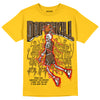 Yellow Sneakers DopeSkill Gold T-shirt Thunder Dunk Graphic Streetwear