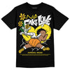 Jordan 4 Retro “Vivid Sulfur” DopeSkill T-Shirt No Fake Love Graphic Streetwear - Black