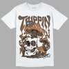 Jordan 1 Retro High OG Palomino DopeSkill T-Shirt Trippin Graphic Streetwear - White