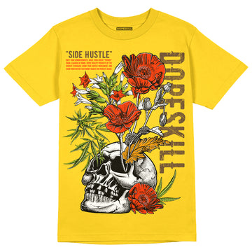 Jordan 6 “Yellow Ochre” DopeSkill Yellow T-shirt Side Hustle Graphic Streetwear