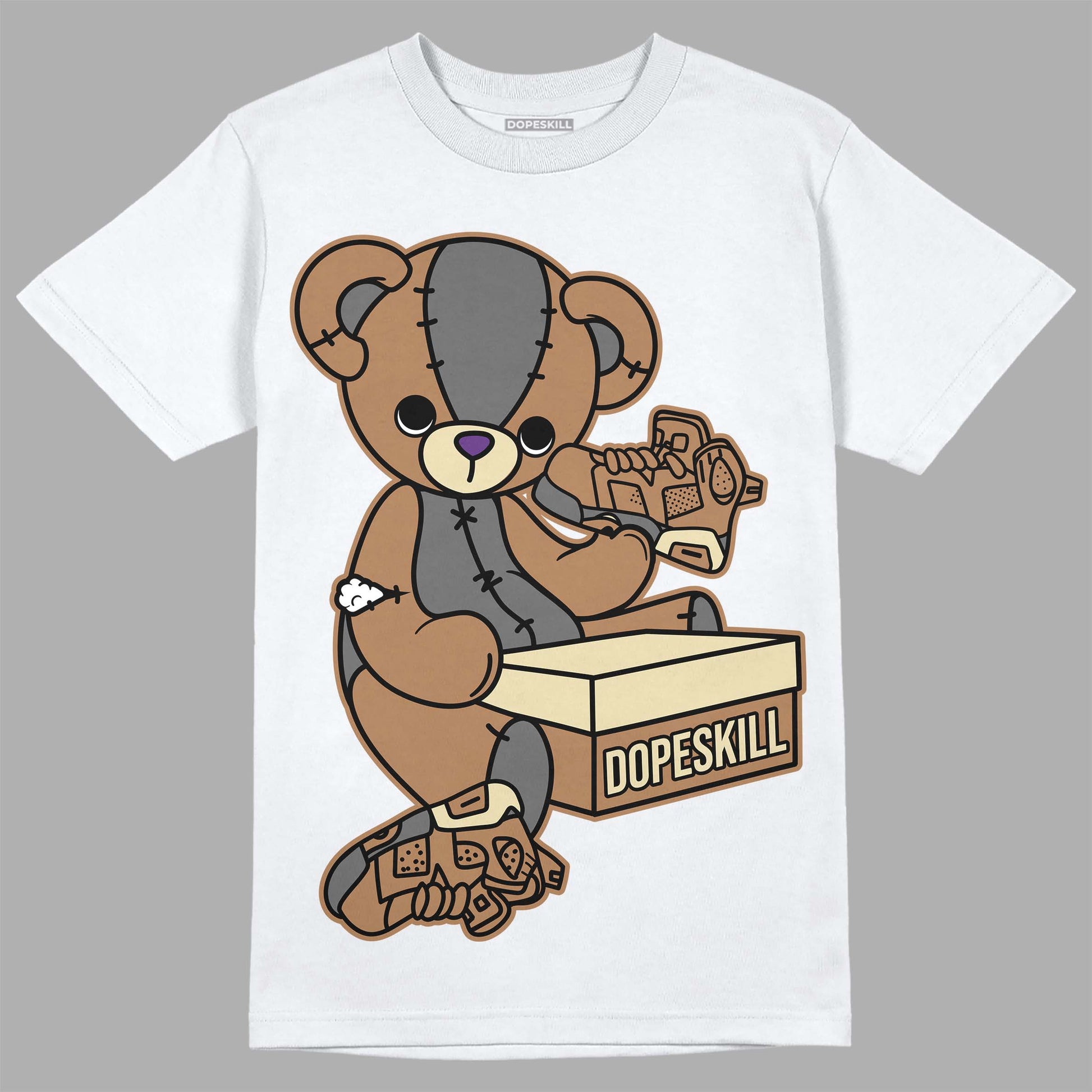 Jordan 6 WMNS Gore-Tex Brown Kelp DopeSkill T-Shirt Sneakerhead BEAR Graphic Streetwear - White