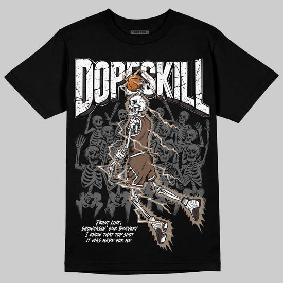 SoleFly x Air Jordan 12 Retro SP 'Cafecito/Baroque Brown' DopeSkill T-Shirt Thunder Dunk Graphic Streetwear - Black