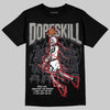 Jordan 3 Retro Black Cat DopeSkill T-Shirt Thunder Dunk Graphic Streetwear - Black