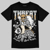 Jordan 5 Retro Reverse Metallic DopeSkill T-Shirt Threat Graphic Streetwear - Black