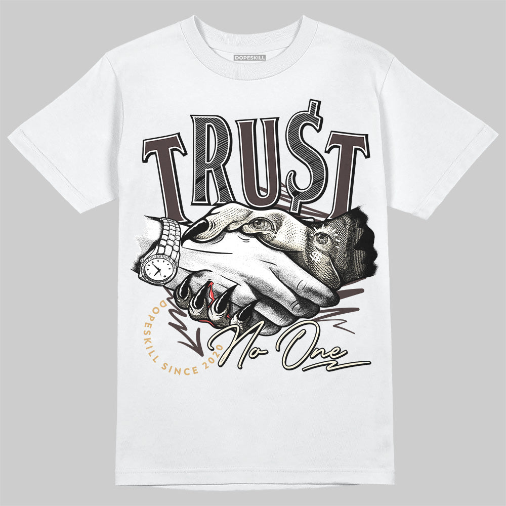 Jordan 5 “Earth/Metallic Gold” DopeSkill T-Shirt Trust No One Garaphic Streetwear - White