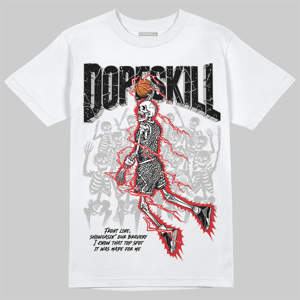 Jordan 3 OG “Black Cement” DopeSkill T-Shirt Thunder Dunk Graphic Streetwear - White