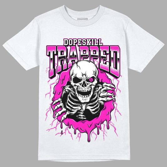 Dunk Low GS “Active Fuchsia” DopeSkill T-Shirt Trapped Halloween Graphic Streetwear - White