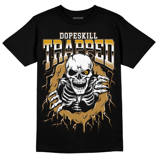 Jordan 13 Wheat 2023 DopeSkill T-Shirt Trapped Halloween Graphic Streetwear - Black