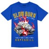 Royal Blue Sneakers DopeSkill Royal Blue T-shirt Slow Burn Graphic Streetwear