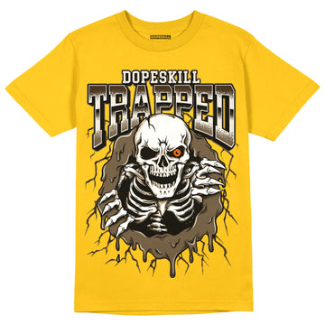 Yellow Sneakers DopeSkill Gold T-shirt Trapped Halloween Graphic Streetwear