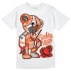 Jordan 3 Georgia Peach DopeSkill T-Shirt Broken Heart Graphic Streetwear - White