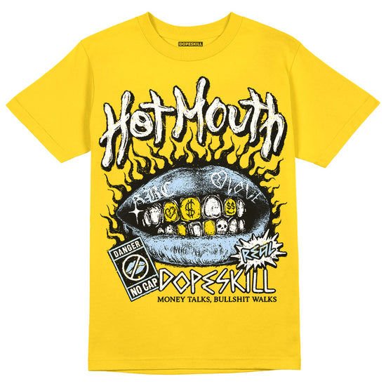 Jordan 6 “Yellow Ochre” DopeSkill Yellow T-Shirt Hot Mouth Graphic Streetwear