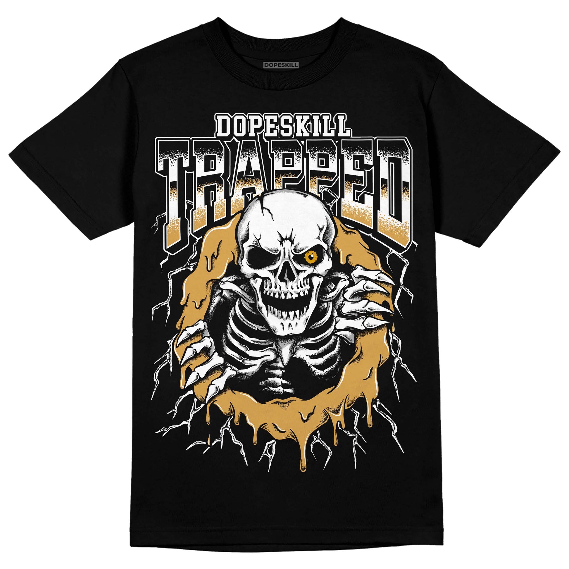 Jordan 11 "Gratitude" DopeSkill T-Shirt Trapped Halloween Graphic Streetwear - Black