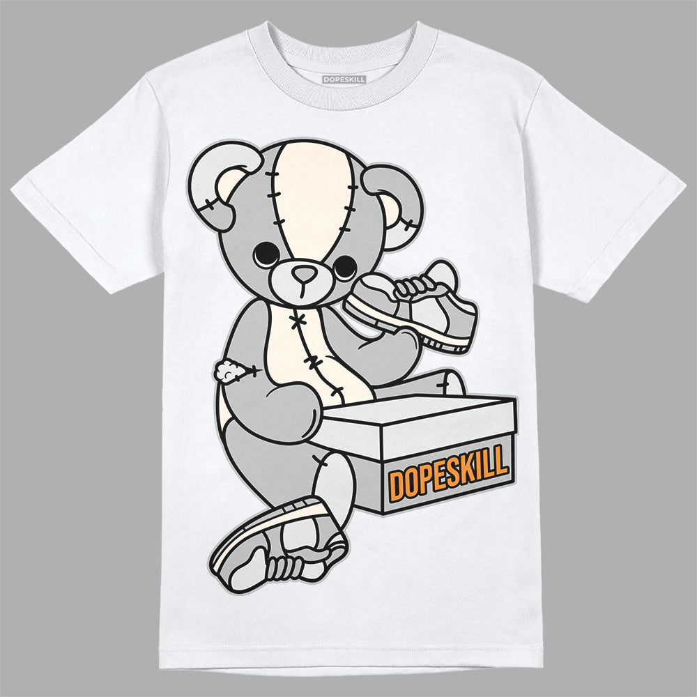 Dunk Low Cool Grey DopeSkill T-Shirt Sneakerhead BEAR Graphic Streetwear - White 