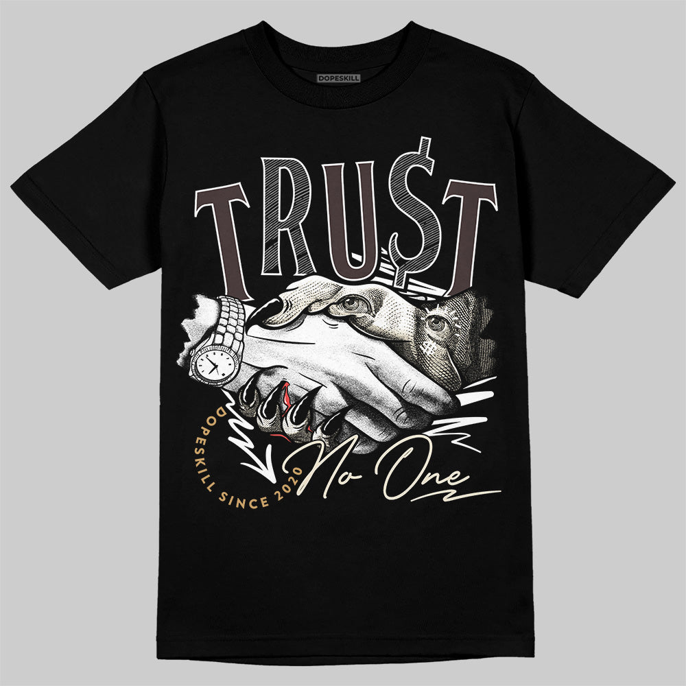 Jordan 5 “Earth/Metallic Gold” DopeSkill T-Shirt Trust No One Garaphic Streetwear - Black