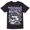 Jordan 5 Retro Low Indigo Haze DopeSkill T-Shirt Trippin Graphic Streetwear  - Black