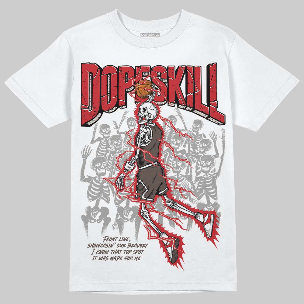 Adidas Samba OG Cloud White Better Scarlet Supplier Colour DopeSkill T-Shirt Thunder Dunk Graphic Streetwear - White