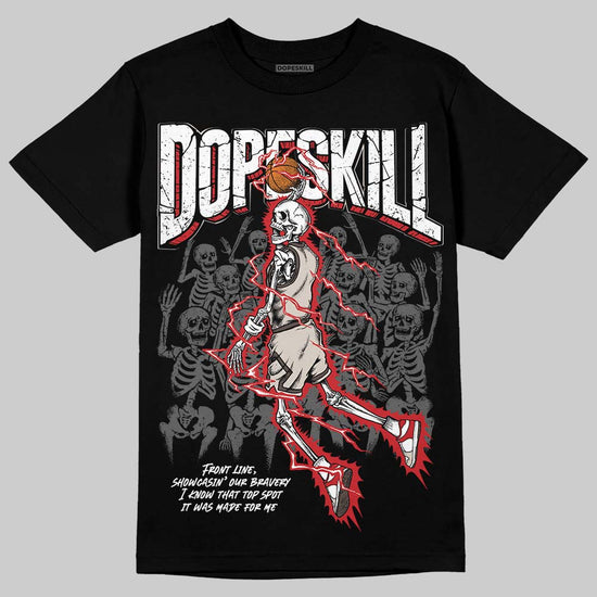 Adidas Samba OG Cloud White Better Scarlet Supplier Colour DopeSkill T-Shirt Thunder Dunk Graphic Streetwear - Black