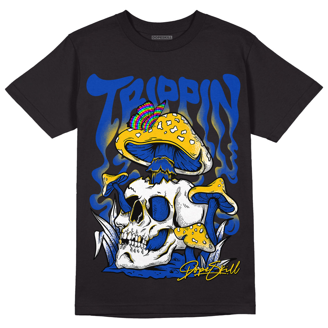 Jordan 14 “Laney” DopeSkill T-Shirt Trippin Graphic Streetwear - Black