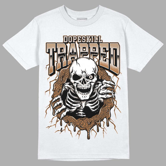 Jordan 3 Retro Palomino DopeSkill T-Shirt Trapped Halloween Graphic Streetwear - White