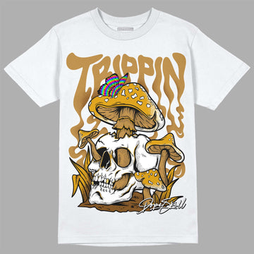 Jordan 13 Wheat 2023 DopeSkill T-Shirt Trippin Graphic Streetwear - White