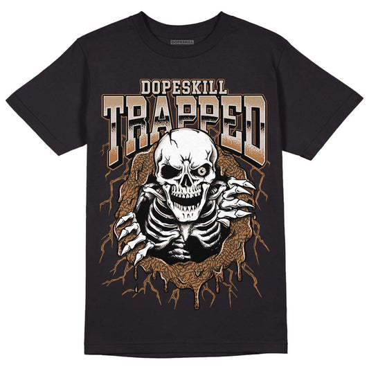 Jordan 3 Retro Palomino DopeSkill T-Shirt Trapped Halloween Graphic Streetwear - Black