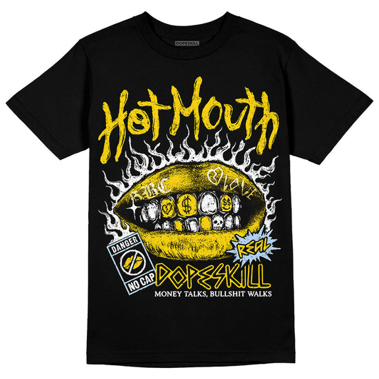 Jordan 6 “Yellow Ochre” DopeSkill T-Shirt Hot Mouth Graphic Streetwear - Black