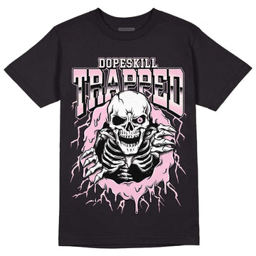 Dunk Low LX Pink Foam DopeSkill T-Shirt Trapped Halloween Graphic Streetwear - Black