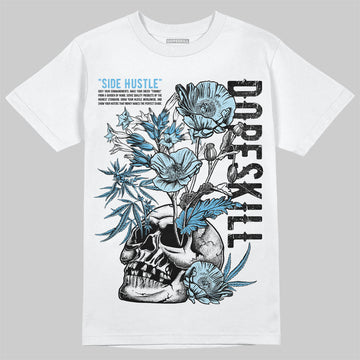 Jordan 11 Retro Legend Blue DopeSkill T-Shirt Side Hustle Graphic Streetwear - White