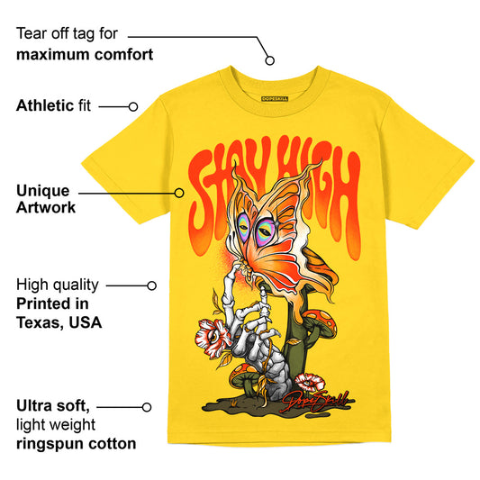 Yellow Ochre 6s DopeSkill Yellow T-shirt Stay High Graphic