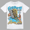 Jordan 13 Retro University Blue DopeSkill T-Shirt Get Rich Graphic Streetwear - White