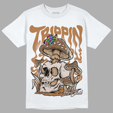 Jordan 3 Retro Palomino DopeSkill T-Shirt Trippin Graphic Streetwear - White