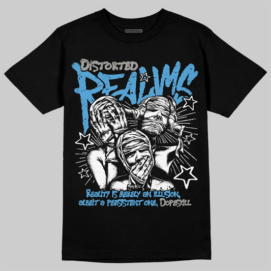 Air Max 95 OG Blue Spark DopeSkill T-Shirt Distorted Realms Graphic Streetwear - black