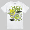 Jordan 13 Retro Bright Cactus DopeSkill T-Shirt Break Through Graphic Streetwear - White