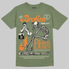 Jordan 4 Retro OG SP Undefeated (2025) DopeSkill T-Shirt Broken Bones Graphic Streetwear - Military Green
