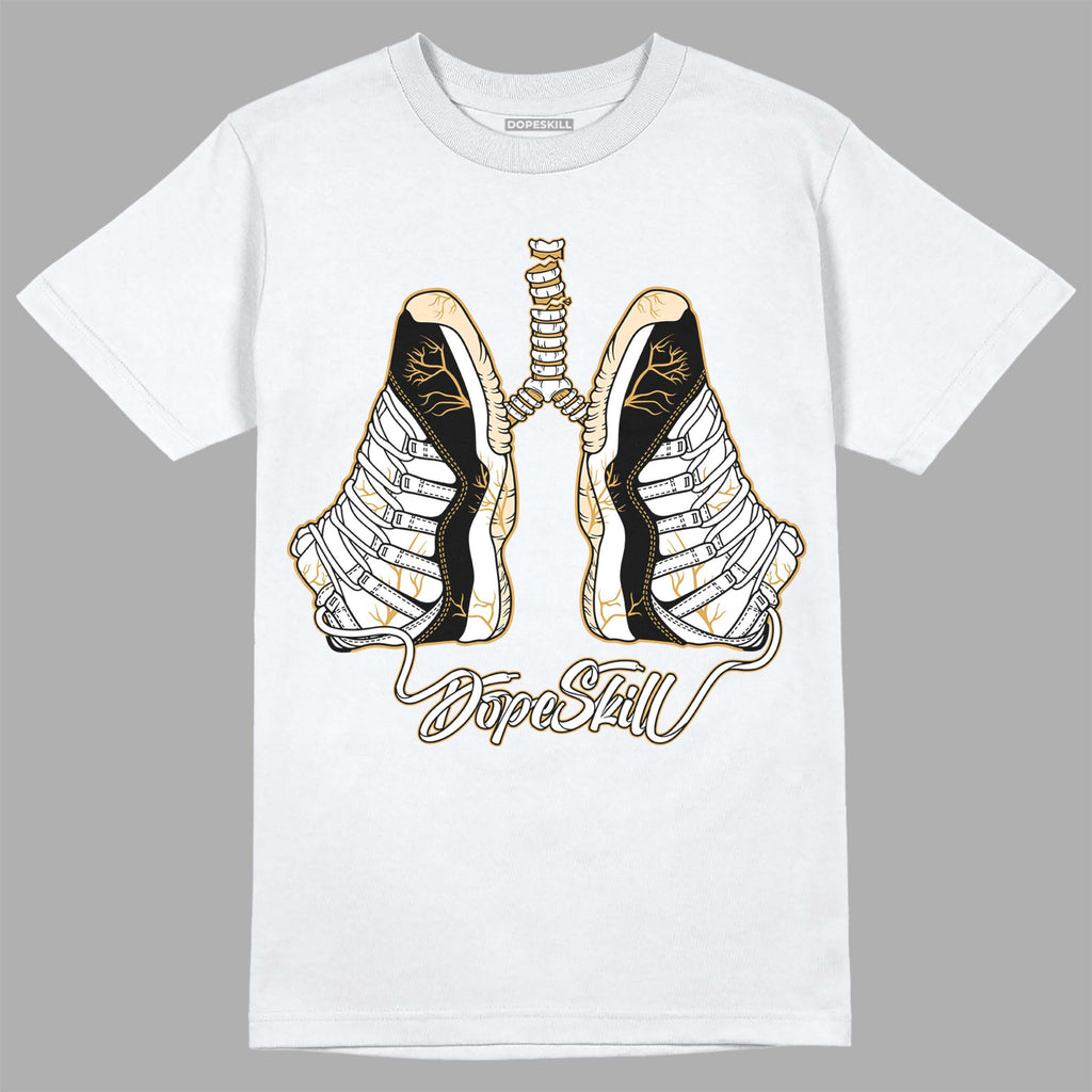 Jordan 11 "Gratitude" DopeSkill T-Shirt Breathe Graphic Streetwear - White 