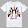 Jordan 4 Retro Red Cement DopeSkill T-Shirt Breathe Graphic Streetwear - White 