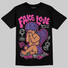 Dunk Low GS “Active Fuchsia” DopeSkill T-Shirt New Fake Love Graphic Streetwear - Black