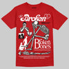 Jordan 13 Retro OG Chicago (2026) DopeSkill T-Shirt Broken Bones Graphic Streetwear - Red