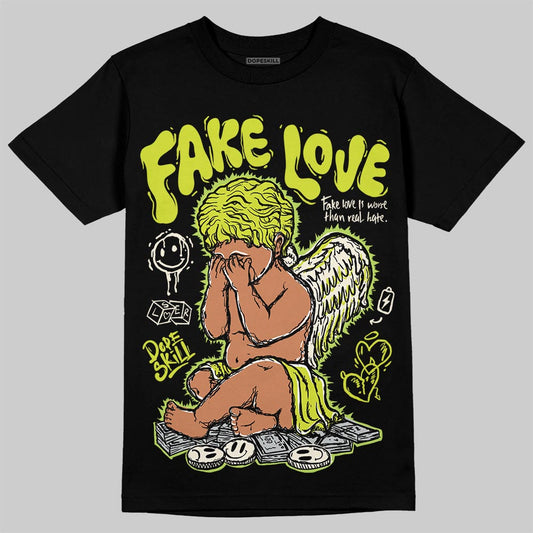 Air Max 90 x Patta Cyber and Particle Grey DopeSkill T-Shirt False Love Graphic Streetwear - Black