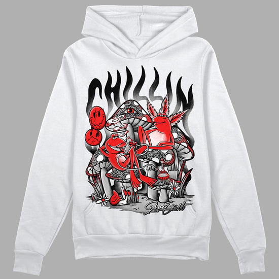 Jordan Spizike Low Bred DopeSkill Hoodie Sweatshirt Chillin Graphic Streetwear - White 