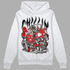 Jordan Spizike Low Bred DopeSkill Hoodie Sweatshirt Chillin Graphic Streetwear - White 