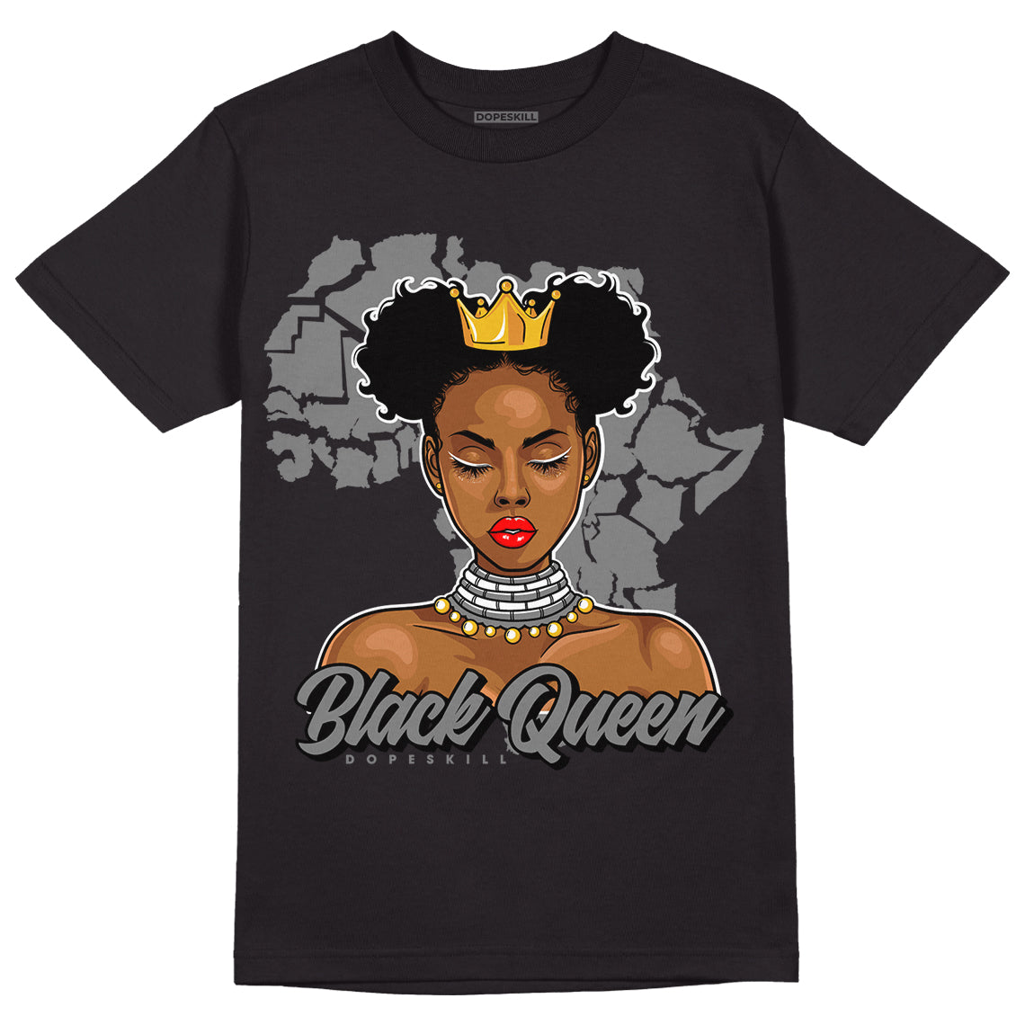 Jordan 1 Retro High OG Washed Heritage DopeSkill T-Shirt Black Queen Graphic Streetwear - Black