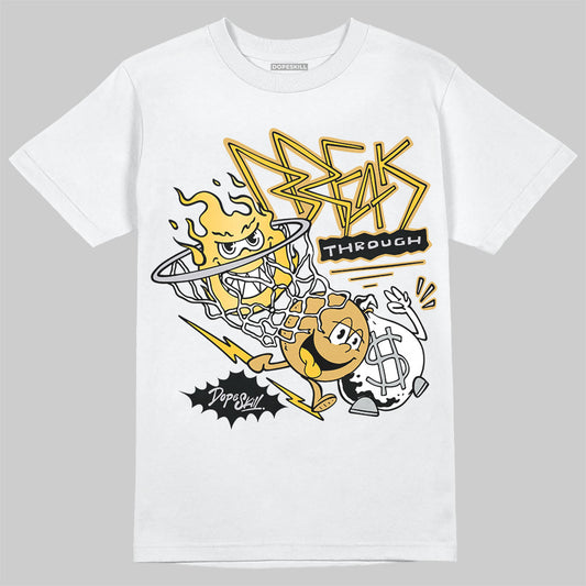 Jordan 12 "Phantom" DopeSkill T-Shirt Break Through Graphic Streetwear - White