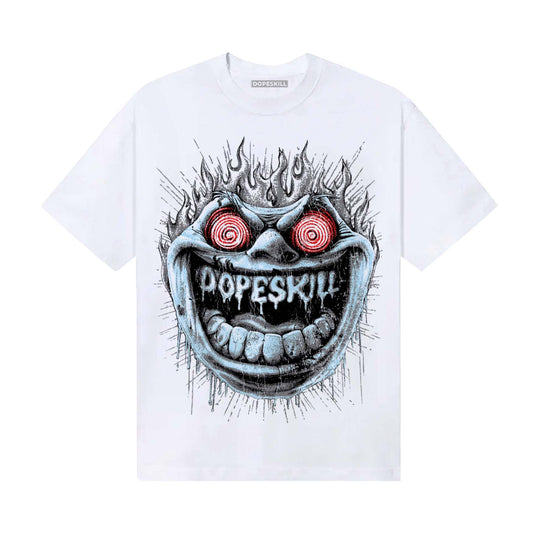 Grey Sneakers DopeSkill T-Shirt Hellfire Graphic Streetwear - White 